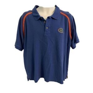 Vintage Y2K Boca Classics Florida Gators Blue and Orange Polo Shirt. Size Large